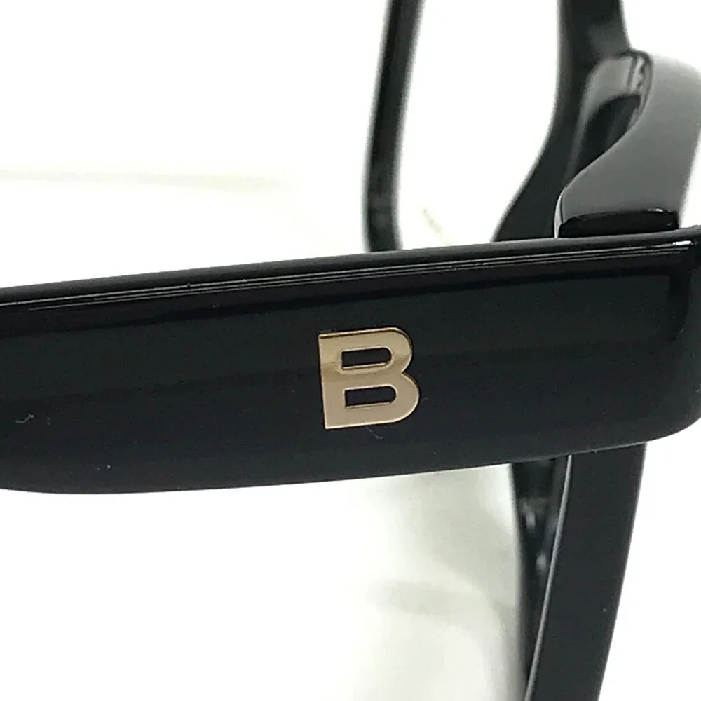 Balenciaga Eyeglasses Frames BA5003 001 Black Square Cat Eye Oversize 53-13-140